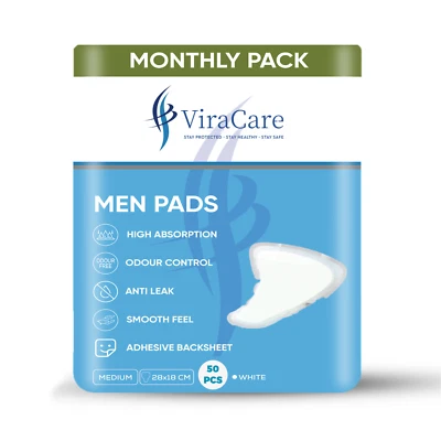 50 x Incontinence Pads Men with Adhesive Backsheet | Mens Incontinence Pads | - Image 1 of 4