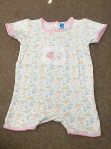 Baby Girls Floral All-In-One Shorts, Adams Kids, Size 6-9 Months, VGC - Picture 1 of 3