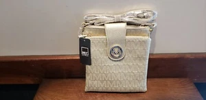 Bolso bandolera de oro raro colección MKF de Mia K. Farrow Marietta M firma - Imagen 1 de 12