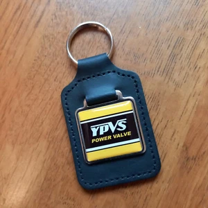 1x Yamaha RD 350 500 LC YPVS Kenny Roberts Yellow Black Leather Keyring NOS - Picture 1 of 2