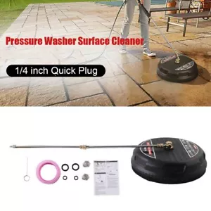 15" Flat Surface Cleaner Water Pressure Washer 4000PSI w/2 Extension Wand US - Picture 1 of 14