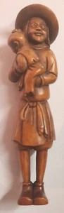 Japanese Masukatsu Signed Netsuke in Wood Circa 1870-1880 - Bild 1 von 5