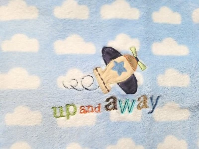 Target Circo Up And Away Baby Blanket Airplane Clouds Blue Lovey Security  - Image 1 of 4