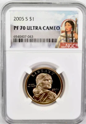2005 S Sacagawea Dollar NGC PF70💥FLAWLESS QUALITY💥 - Image 1 of 2
