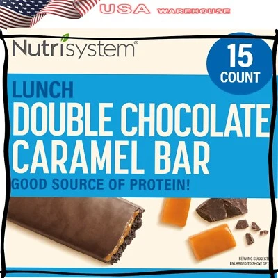 Nutrisystem Double Chocolate Caramel Bar Pack for Weight Loss,Ready to Eat 15 Ct - Image 1 of 4