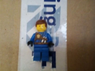 Lego Mini Figura Guerrero Ninja Azul con Cabello Marrón Foto 1 de 3