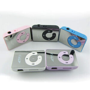 Mini odtwarzacz MP3 Cyfrowy odtwarzacz muzyczny Mini lustrzany klips Obsługa karty TF 8 GB E9T4