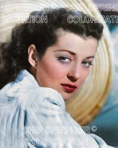 IMPRESIONANTE FOTO EN COLOR DE FONDO CIRCULAR GAIL RUSSELL Y BAMBÚ DE CHIP SPRINGER - Imagen 1 de 1
