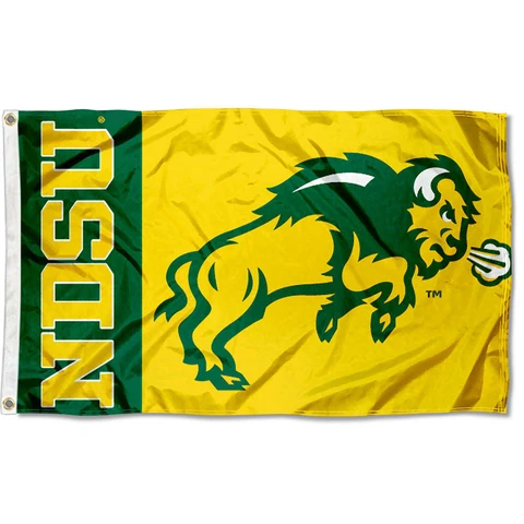 North Dakota State Bison Logo 3x5 Flag Cover
