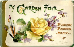 My Garden Fair von C Klein - 16 Tuck Farbe & 16 zum Färben oder Malen Tuck Postkarten - Bild 1 von 12