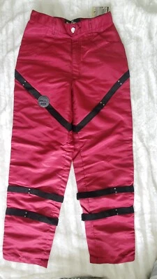 Neu Uncle Sam Damen Hose Sport Freizeit Größe 27 Bordeaux Rot - Bild 1 von 4
