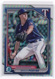 Brock Porter REFRACTOR 2024 Bowman Draft #BDC-172 Texas Rangers - Picture 1 of 3