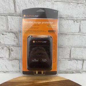 Protector contra sobretensiones Alphaline 3 salidas 1080 julios protección contra sobretensiones - 057-3205 nuevo - Imagen 1 de 6