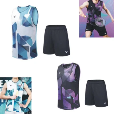 Li Ning Hombres Tenis de Mesa Bádminton Camisetas Pantalones Cortos Traje Conjuntos Deportivos 4076 Foto 1 de 4