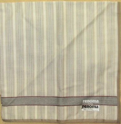 RENOMA *Brown Striped Handkerchief 46cm /SEKIWAK - Image 1 of 4
