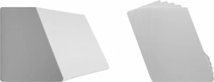 (400) 7" Record Bin Divider Cards - Sloped 7" x 8-1/2" - White HEAVY DUTY 30mil - Bild 1 von 2