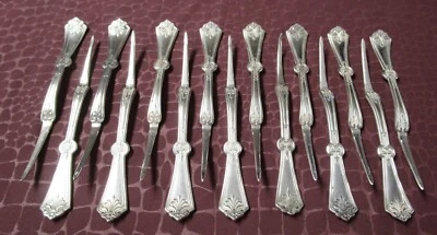 PERSA 15 selecciones de tuercas 1871 Early Rogers placa de plata sin monograma Foto 1 de 4