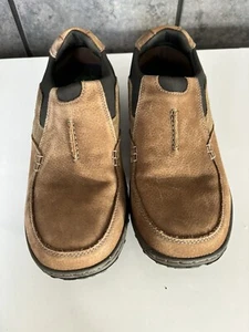 Zapatos mocasines sin cordones Nunn Bush para hombre Quest de cuero tostado 9M - Imagen 1 de 8
