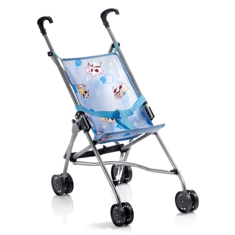 Bayer Chic 2000 Puppen Mini-Buggy Happy Cow hellblau - Bild 1 von 1