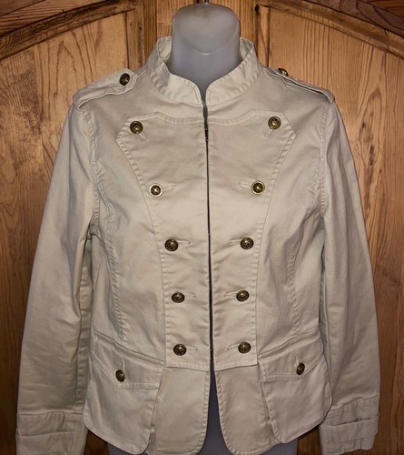 Giacca stile militare TORY BURCH cotone marrone chiaro taglia small