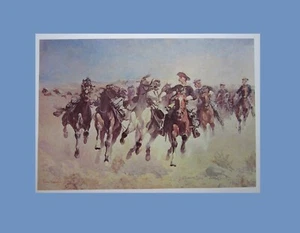 Frederic Remington Dismounted: Trooper Moving Led Horse Western 11x9" Art Print - Picture 1 of 5