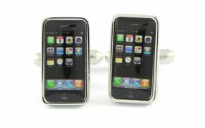 CUFFLINKS NOVELTY / WEDDING (IPHONE) AUSSIE STOCK - BRAND NEW ! - Foto 1 di 1