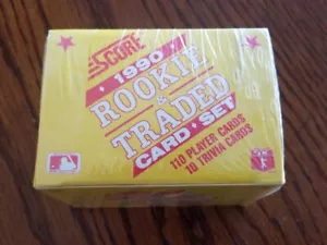 1990 SCORE FACTORY ROOKIE AND TRADED BASEBALL CARD SET 110 CARD PLUS 10 TRIVIA - Bild 1 von 2
