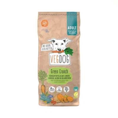 VegDog Green Crunch 5kg Veganes Trockenfutter für Hunde Süßkartoffel und Linse - Bild 1 von 2