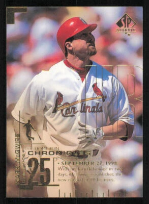 1999 SP Authentic Home Run Chronicles #HR70 Mark McGwire - Image 1 of 2