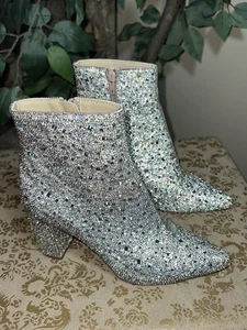 Betsey Johnson Womens Ankle Boot Bootie SB Cady Rhinestone Size 6 - Picture 1 of 10