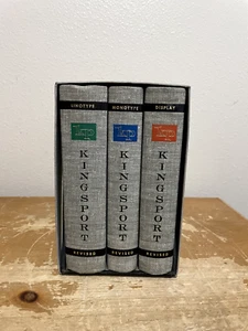 The Kingsport Book of Type Faces Revised Edition 3 Book set Hardcover - Picture 1 of 15