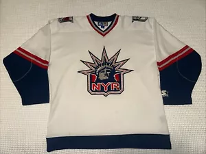 Vintage CCM New York NY Rangers Liberty Head Logo NHL Hockey Jersey Size Medium - Picture 1 of 10