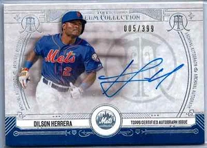 2015 Topps Museum Collection Dilson Herrera Rookie Autograph RC /399 Mets - Picture 1 of 2