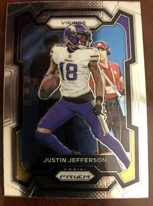 2023 Prizm Football Justin Jefferson Prizm Minnesota Vikings - Picture 1 of 2