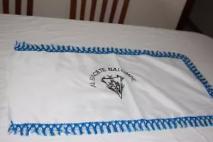 BANDERA DE FUTBOL VINTAGE AÑOS 90 DEL ALBACETE BALOMPIE ES PEQUEÑA FLAG - Imagen 1 de 1