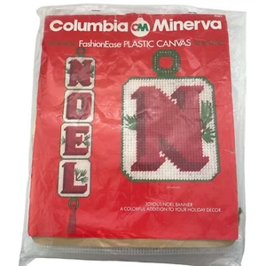 Columbia Minerva Kit Punto de Cruz Joyous Noel Banner Kit 8487 32 pulgadas Largo - Imagen 1 de 8