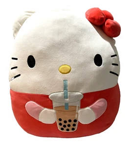 RARE JUMBO 21" Hello Kitty LARGE Stuffed Animal Plush Toy 🎁❤️ Red Bow NWT - Picture 1 of 11