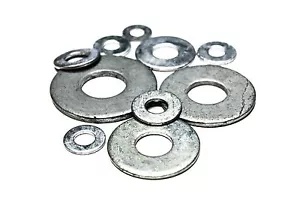 1/4" SAE Flat Washers - Hot Dip Galvanized (100pcs) - Picture 1 of 1