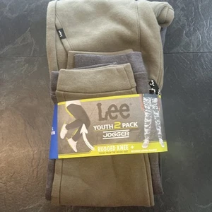 LEE YOUTH 2 PACK RUGGED KNEE JOGGERS Size: L 14/16 - Picture 1 of 4