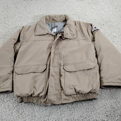 Chaqueta Bulwark Para Hombre Grande Beige FR Resistente al Fuego Llama Trabajo Tareas Cremallera 2112 Foto 1 de 4