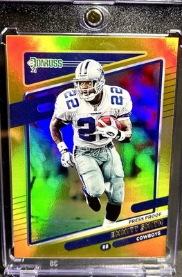 Tarjeta de inversión EMMITT SMITH REFRACTOR DE ORO RARO SP DALLAS COWBOY Foto 1 de 2