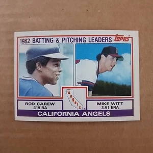 1983 Topps Rod Carew Mike Witt California Angels Team Leaders #651 - Picture 1 of 2