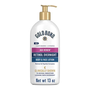 Gold Bond Age Renew Retinol Overnight Body & Face Lotion, with Retinol & Peptide - Picture 1 of 13