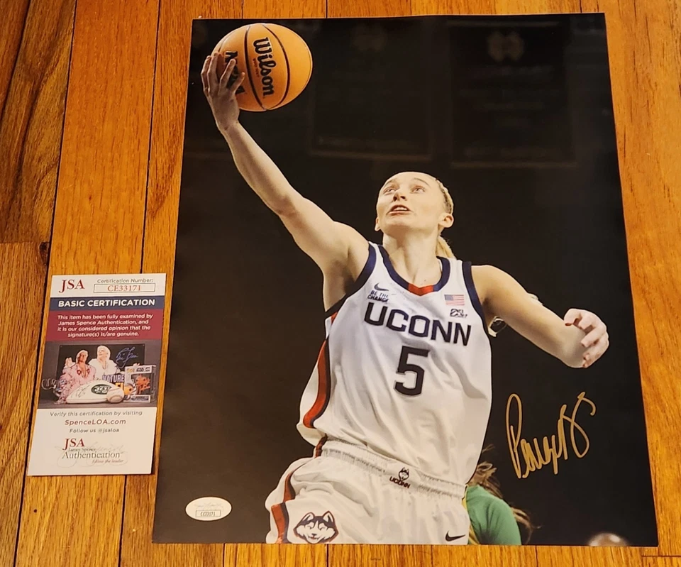 Paige Bueckers Signed 11x14 Photo Autographed UCONN HUSKIES JSA COA DALLAS WINGS - Image 1 of 1