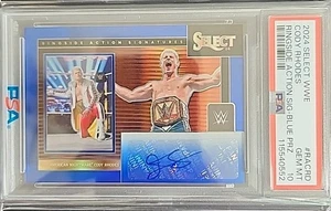 Cody Rhodes 2024 Panini Select Ringside Signature Auto Blue #RA-CRD 37/49 PSA 10 - Picture 1 of 2