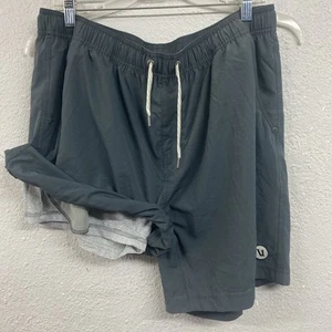 Vuori Kore Shorts Mens XXLGray Lined Performance Tech Active Gym - Picture 1 of 9