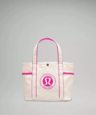 Lululemon Daily Multi-Pocket Mini Canvas Tote 6.5L Natural Pink Limited New - Image 1 of 4