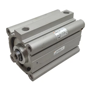 SMC CDQ2KA63-75DZ Compact Cylinder, ø63mm Bore, 75mm Stroke, Rc1/4, 1.0MPa - Picture 1 of 7