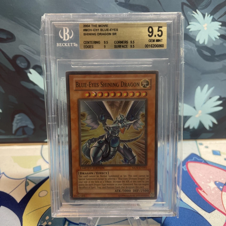 Yu-Gi-Oh Blue Eyes Shining Dragon | MOV-EN001 | Super Rare | BGS 9.5 - Image 1 of 2