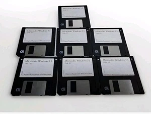 Microsoft Windows 3.1 - 7 disquettes 3,5" - Version allemande - Original - - Imagen 1 de 5